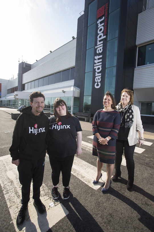 There�s hijinx at Cardiff Airport thanks to Arts & Business Cymru�s 100th Investment