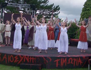The golden Masque of Agamemnon by Gwent Young People�s Theatre