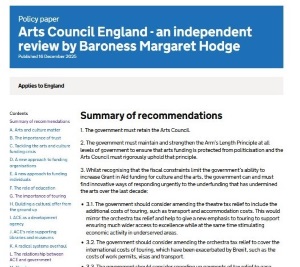 review of Arts Council Uncovered ; click here to read the full review