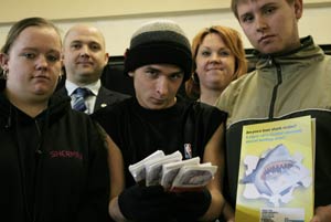 Teenagers Present Money Management Play to Peers