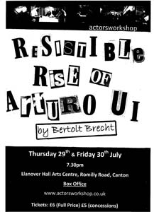 The Resistible Rise of Arturo Ui
